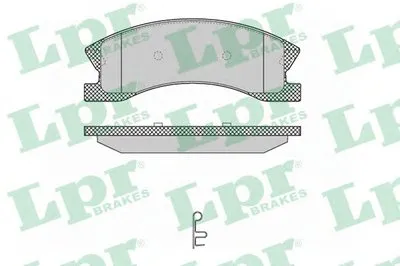 Комплект тормозных колодок, дисковый тормоз LPR купить