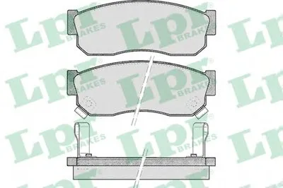 Комплект тормозных колодок, дисковый тормоз LPR купить