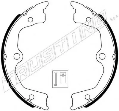 Комплект тормозных колодок, стояночная тормозная система TRUSTING купить