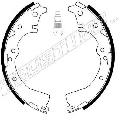 Комплект тормозных колодок TRUSTING купить
