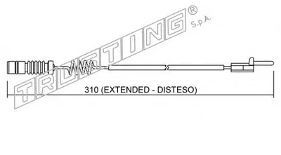 Сигнализатор, износ тормозных колодок TRUSTING купить