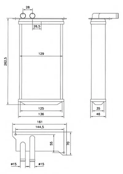 Теплообменник, отопление салона NRF купить