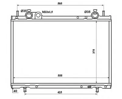 Радиатор, охлаждение двигателя NRF купить