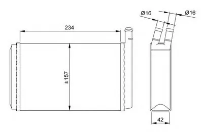 Теплообменник, отопление салона NRF купить