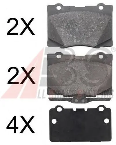 Комплект тормозных колодок, дисковый тормоз A.B.S. купить