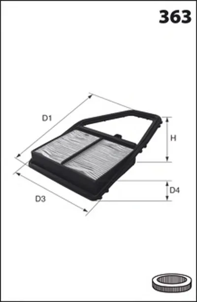 Воздушный фильтр MECAFILTER MECAFILTER купить