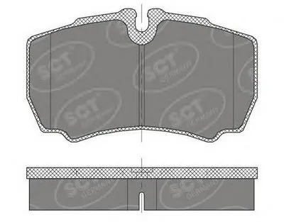 Комплект тормозных колодок, дисковый тормоз SCT Germany купить
