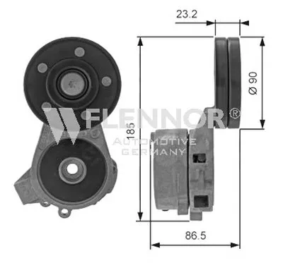 Натяжная планка, поликлиновой ремень FLENNOR купить
