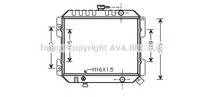 Радиатор, охлаждение двигателя AVA QUALITY COOLING купить