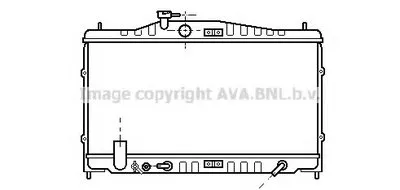 Радиатор, охлаждение двигателя AVA QUALITY COOLING купить