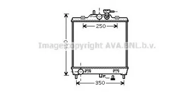 Радиатор, охлаждение двигателя AVA QUALITY COOLING купить