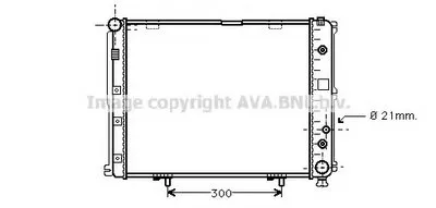 Радиатор, охлаждение двигателя AVA QUALITY COOLING купить