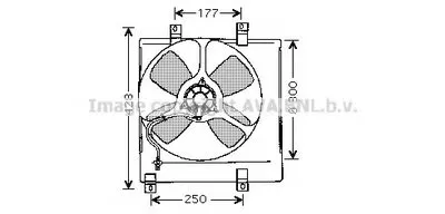 Вентилятор, охлаждение двигателя AVA QUALITY COOLING купить