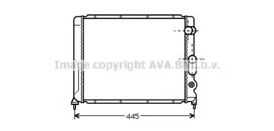 Радиатор, охлаждение двигателя AVA QUALITY COOLING купить