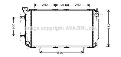 Радиатор, охлаждение двигателя AVA QUALITY COOLING купить
