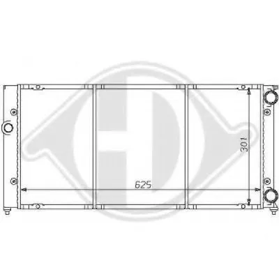 Радиатор, охлаждение двигателя DIEDERICHS купить