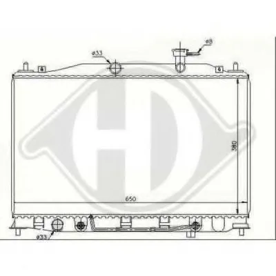Радиатор, охлаждение двигателя DIEDERICHS купить