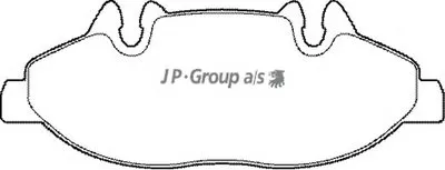 Комплект тормозных колодок, дисковый тормоз QH JP GROUP купить