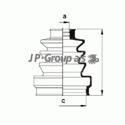 Комплект пылника, приводной вал QH JP GROUP купить