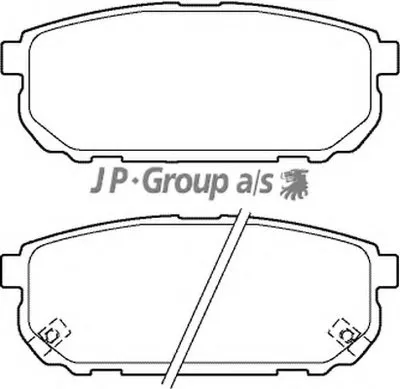 Комплект тормозных колодок, дисковый тормоз QH JP GROUP купить