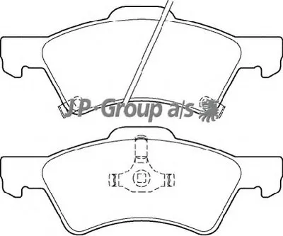 Комплект тормозных колодок, дисковый тормоз QH JP GROUP купить