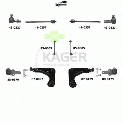 Подвеска колеса KAGER купить
