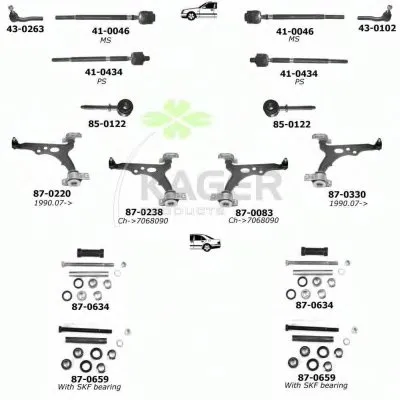 Подвеска колеса KAGER купить