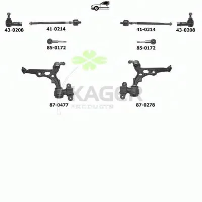 Подвеска колеса KAGER купить