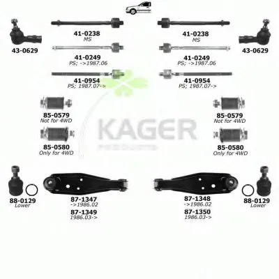 Подвеска колеса KAGER купить