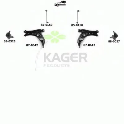 Подвеска колеса KAGER купить