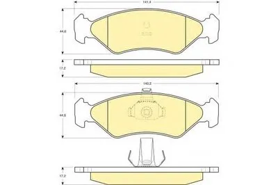 Комплект тормозных колодок, дисковый тормоз GIRLING купить