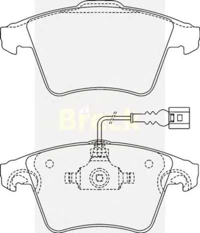 Комплект тормозных колодок, дисковый тормоз BRECK купить