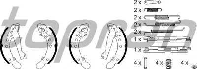 Комплект тормозных колодок TOPRAN купить