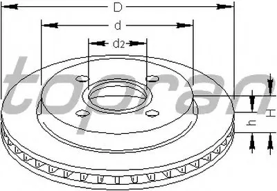 Тормозной диск TOPRAN купить