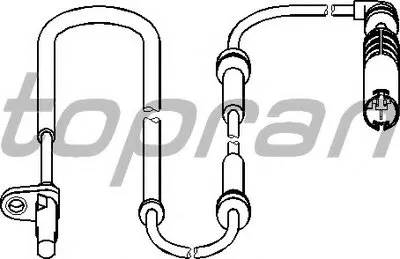 Датчик, частота вращения колеса TOPRAN купить