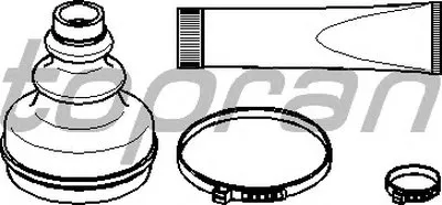 Комплект пылника, приводной вал TOPRAN купить