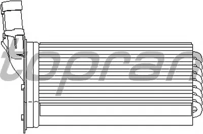 Теплообменник, отопление салона TOPRAN купить