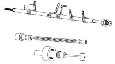 Трос, стояночная тормозная система CEF купить
