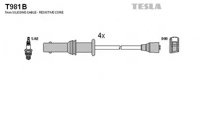 Комплект проводов зажигания TESLA купить