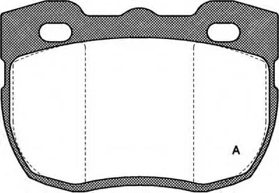 Комплект тормозных колодок, дисковый тормоз ADVANCE OPEN PARTS купить