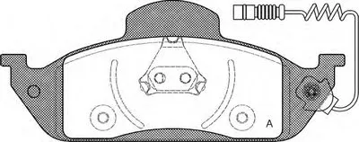 Комплект тормозных колодок, дисковый тормоз ADVANCE OPEN PARTS купить