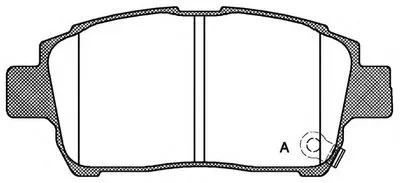 Комплект тормозных колодок, дисковый тормоз ADVANCE OPEN PARTS купить