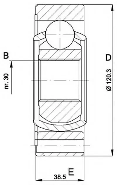 Шарнирный комплект, приводной вал SPIN OPEN PARTS купить