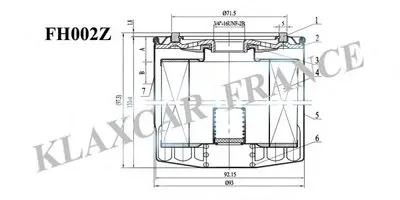 Масляный фильтр KLAXCAR FRANCE купить