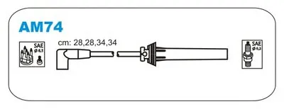 Комплект проводов зажигания JANMOR купить