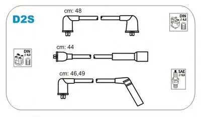 Комплект проводов зажигания JANMOR купить
