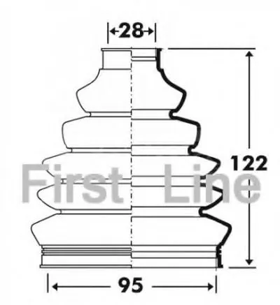 Пыльник, приводной вал FIRST LINE купить