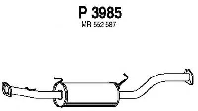 Средний глушитель выхлопных газов FENNO купить