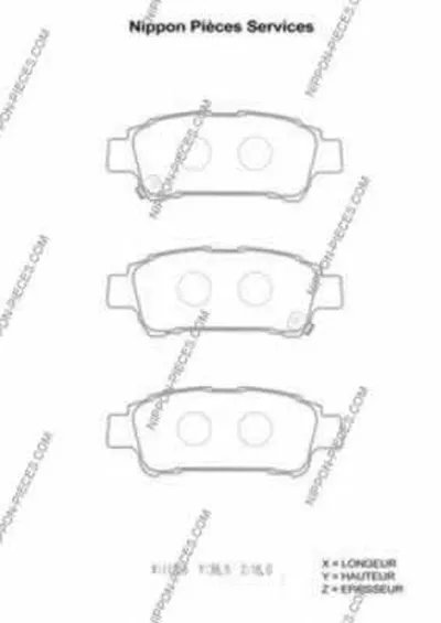 Комплект тормозных колодок, дисковый тормоз NPS купить