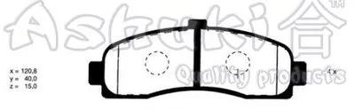 Комплект тормозных колодок, дисковый тормоз ASHUKI купить